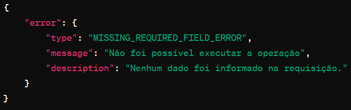 missing requiried field error